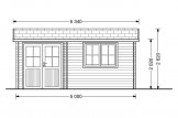 Casetta in legno da giardino OSLO (34 mm), 5x4 m, 20 m² specification 2