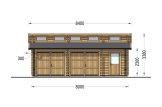 Garage in legno doppio TWIN DUO (44 mm), 8x6 m, 48 m² specification 2