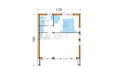Casa prefabbricata abitabile KAYA 4L PV (Coibentata PLUS, 44 mm + rivestimento), 50 m² specification 2