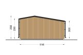 Casetta in legno da giardino TONIA PLUS (34 mm + rivestimento), 5x3 m, 15 m² specification 4