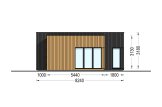 Casa in legno abitabile MALLY RV (Coibentata PLUS, 44 mm + rivestimento), 70 m² specification 3