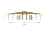 Casa in legno CARLOTA S (58 mm), 90 m² specification 2