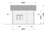 Casa in legno abitabile con mezzanine AVIGNON S (Coibentata PLUS, 44+44 mm), 20 m² + 16 m² specification 4