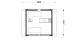 Casa in legno SARA (34 mm + rivestimento), 20 m² specification 2