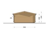 Garage in legno CLASSIC S (44 mm), 5x6 m, 30 m² specification 4