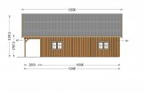 Casa in legno AURA S (66 mm + rivestimento), 100 m² + 35 m² di porticato specification 5
