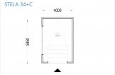 Garage in legno con tetto piano SILVIA F (34 mm + rivestimento), 4x6 m, 24 m² specification 1