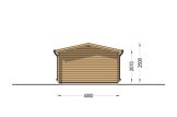 Casetta in legno da giardino OSLO (44 mm), 5x4 m, 20 m² specification 5