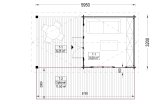 Casetta in legno da giardino LILI (34 mm), 6x3 m, 8 m² specification 1