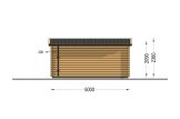 Casetta in legno da giardino a tetto piatto DREUX (34 mm), 5x4 m, 18 m² specification 4