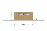 Garage in legno con tetto piano SILVIA F (34 mm + rivestimento), 4x6 m, 24 m² specification 5
