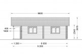 Casa in legno coibentata RIVIERA 100 mq + 20 mq di porticato specification 3