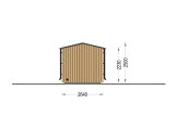Sauna da esterno SERENE (34 mm + rivestimento), 4.5x2.5 m, 5 m² specification 5