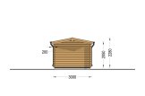 Casetta in legno da giardino PETER (34 mm), 3x3 m, 9 m² specification 4