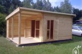 Casetta in legno da giardino CARL (34 mm), 5x4 m, 20 m² + 8 m² di porticato customer 1