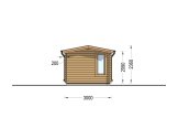 Casetta in legno da giardino POOLHOUSE (44 mm), 4x3 m, 12 m² specification 3
