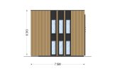 Casa in legno abitabile KAYA 4L RV (Coibentata PLUS, 44 mm + rivestimento), 50 m² specification 6