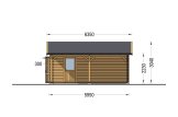 Garage in legno MULTI (44 mm) 4x6 m con tettoia auto in legno 3x6 m specification 5