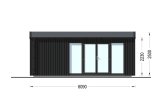 Casetta in legno da giardino EMMY PLUS (34 mm + rivestimento), 6x3 m, 15 m² specification 2
