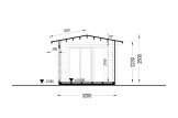 Casetta in legno da giardino LILI con ripostiglio attrezzi (34 mm), 6x3 m, 11 m² specification 6