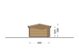 Garage in legno CLASSIC (34 mm), 4x6 m, 24 m² specification 4