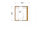 Casa in legno SELIA (Coibentata, 34 mm + rivestimento), 44 m² specification 2