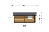 Garage in legno doppio CLASSIC DUO (44 mm), 6x6 m, 36 m² specification 5