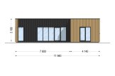 Casa in legno abitabile LUCIA 2 RV (Coibentata PLUS, 44 mm + rivestimento), 50 m² specification 2