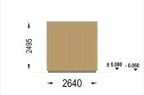 Sauna da esterno DELLA (34 mm + rivestimento), 2,6 x 2,6 m, 5 m² specification 4