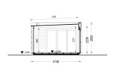 Ufficio in legno da giardino PREMIUM (34 mm + rivestimento), 5x4 m, 18 m² specification 6
