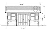 Casetta in legno da giardino ROYAL S (44 mm), 5x5 m, 25 m² specification 2