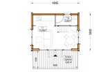 Casa in legno abitabile SARA (Coibentata, 34 mm + rivestimento), 20 m² specification 1