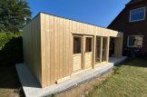 Ufficio in legno con porticato PREMIUM (Coibentata PLUS, 34 mm + rivestimento), 5x3 m, 15 m² + 9 m² customer 1