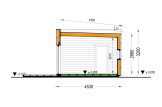 Casa prefabbricata abitabile LUCIA 1 PV (Coibentata PLUS, 44 mm + rivestimento), 40 m² specification 6