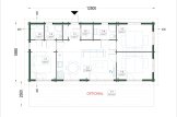 Casa in legno abitabile AGNES S (Coibentata, 44+44 mm), 75 m² specification 1
