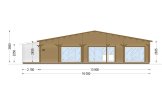 Casa in legno RIVIERA S (44+44 mm), 130 m² specification 2