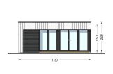 Casetta in legno da giardino INES (Coibentata, 34 mm + rivestimento), 6x3 m, 18 m² specification 2