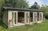 Casa in legno da giardino MARION (Coibentata PLUS, 44+44 mm), 7.5x4 m, 30 m² customer 1