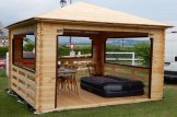 Gazebo da giardino in legno FLORA (44 mm), 3x3 m, 9 m² customer 2