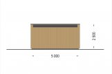 Garage in legno con tetto piano STELA F (struttura in legno), 5x6 m, 30 m² specification 4