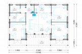 Casa in legno coibentata RIVIERA 100 mq + 20 mq di porticato specification 1