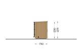 Sauna da esterno OKO (34 mm + rivestimento), 2.3x1.6 m, 2.7 m² specification 3