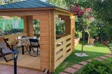 Gazebo da giardino in legno FLORA (44 mm), 3x3 m, 9 m² customer 1