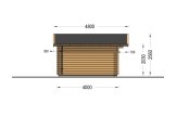 Casetta in legno da giardino WISSOUS (44 mm), 5x4 m, 20 m² specification 3