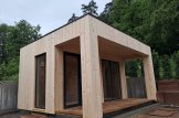 Sauna da esterno con spogliatoio DELLA (34 mm + rivestimento), 4,6 x 2,1 m, 7,2 m², terrazza di 6,7 m² customer 3