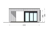 Casetta in legno da giardino INES PLUS con porticato a L (Coibentata, 34 mm + rivestimento), 6x6 m, 36 m² specification 5