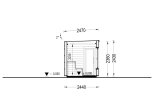 Sauna da esterno OKO (34 mm + rivestimento), 2.3x2.3 m, 4.1 m² specification 6