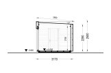 Casetta in legno da giardino INES (34 mm + rivestimento), 6x3 m, 18 m² specification 6