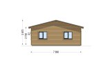 Casa in legno abitabile JULIA RV (Coibentata PLUS, 44 mm + rivestimento), 95 m² specification 3