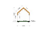 Casa prefabbricata abitabile ADALINE PV (Coibentata PLUS, 44 mm + rivestimento), 42 m² specification 6
